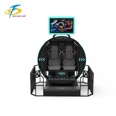 SKYFUN 360° Full-Rotation VR Motion Simulator Ride. Впечатляющий стул виртуальной реальности с динамической платформой, содержанием игр AR/VR, гарнитурами 4K, отслеживанием движения, гаптической обратной связью и поддержкой многопользователя
