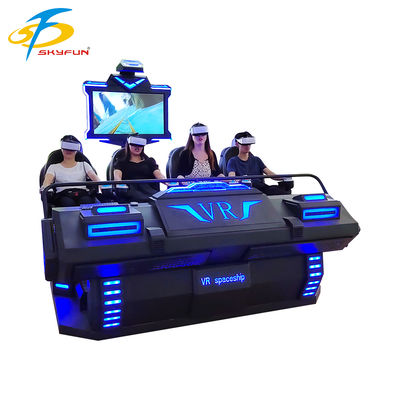 9D VR 4-местный кинотеатр с более чем 100 фильмами и 15 интерактивными играми
