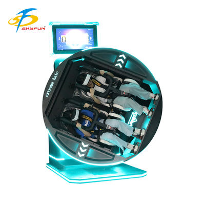 360-градусный VR симулятор Электрическое вращение Различные игры Удобные сиденья Футуристический дизайн Двойной гарнитур безопасности Гибкий