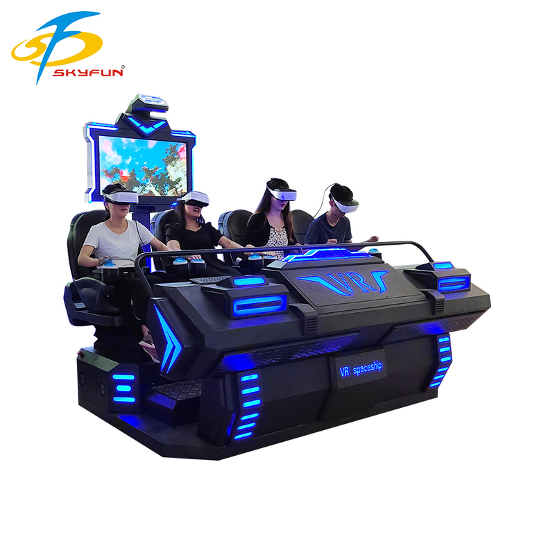 9D VR 4-местный кинотеатр с более чем 100 фильмами и 15 интерактивными играми