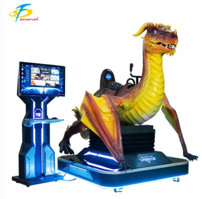 UN Dinosaur 1-местный VR-кинотеатр с очками DPVR E3-S, 55 игр, динозаврские эффекты, уникальный дизайн для аркад, торговых центров, тематических парков и развлекательных центров