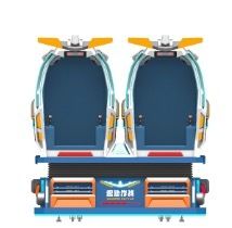 VR Combat & Fun Fly Flight 2 сиденья VR кинотеатр с динамическими сиденьями, 50+ VR фильмов, реалистичные спецэффекты и прочные стекловолокна для захватывающего развлечения