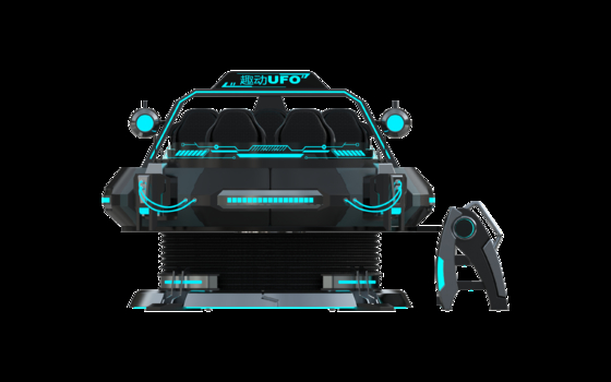 Индивидуальный FUN UFO 5-местный VR кинотеатр-симулятор | Многопользовательский аттракцион 9D VR с очками DPVR, 32-дюймовым монитором, надежной проволочной петлей Sempre и большой системой движения – SKYFUN